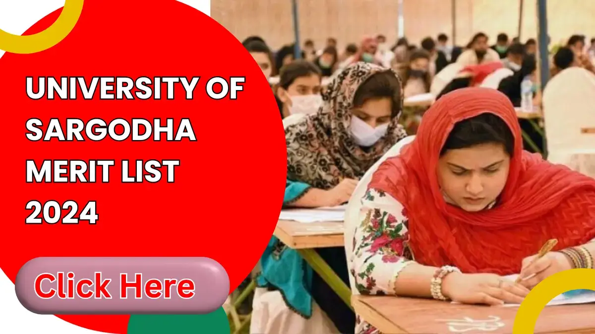 University Of Sargodha Merit List 2024