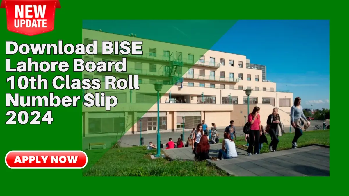 BISE Lahore Board 10th Class Roll Number Slip