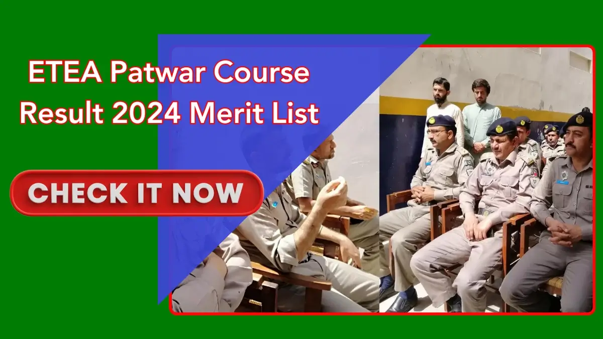 ETEA Patwar Course Result
