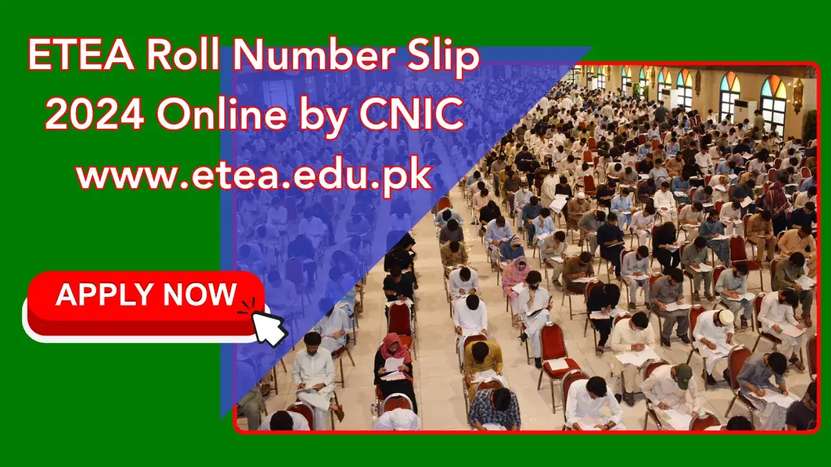 ETEA Roll Number Slip Online by CNIC