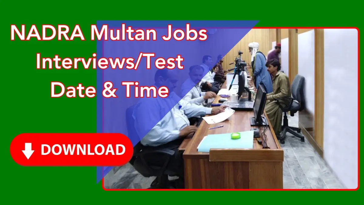 Nadra Multan Jobs