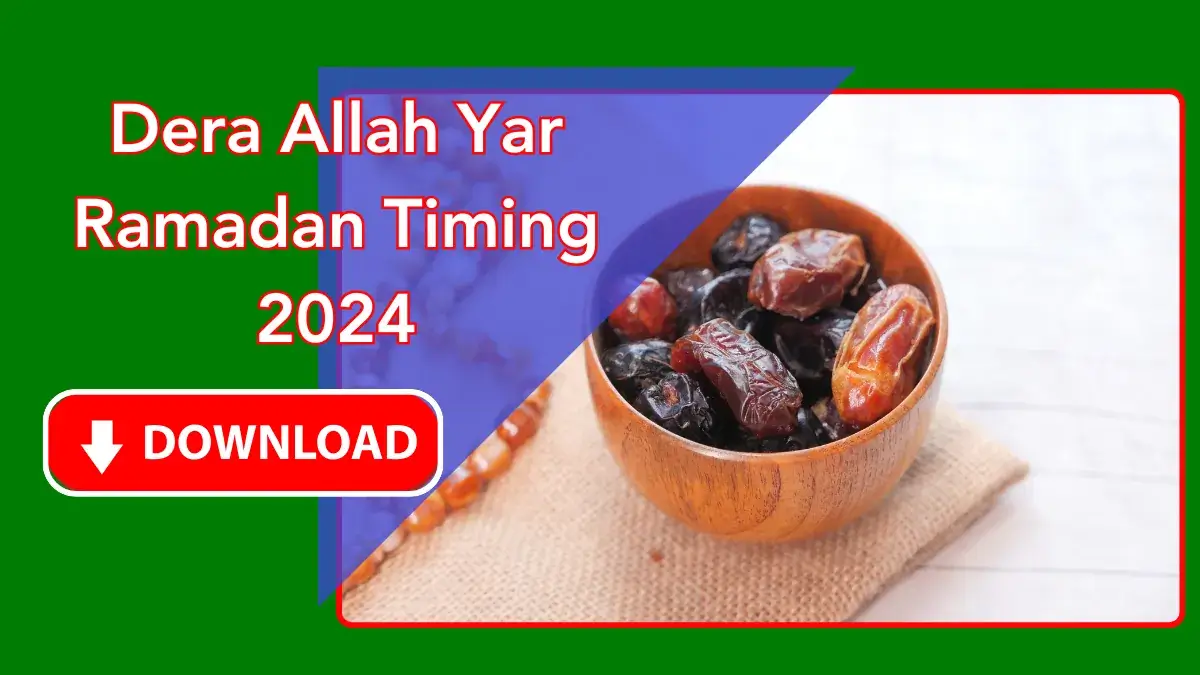 ramadan calendar 2025 dera allah yar